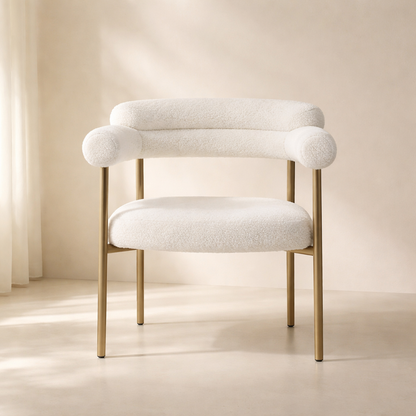 Blake Boucle Fabric Dining Chair