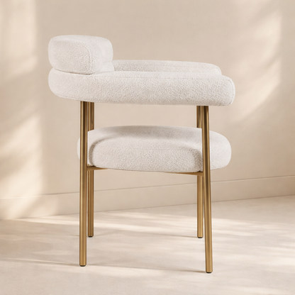 Blake Boucle Fabric Dining Chair