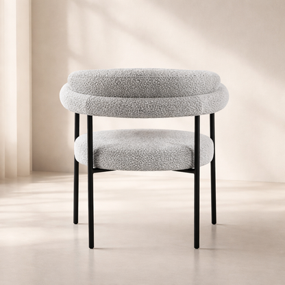 Blake Boucle Fabric Dining Chair