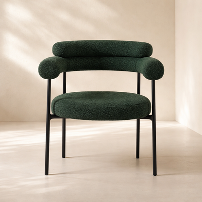 Blake Boucle Fabric Dining Chair