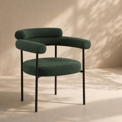 Blake Boucle Fabric Dining Chair