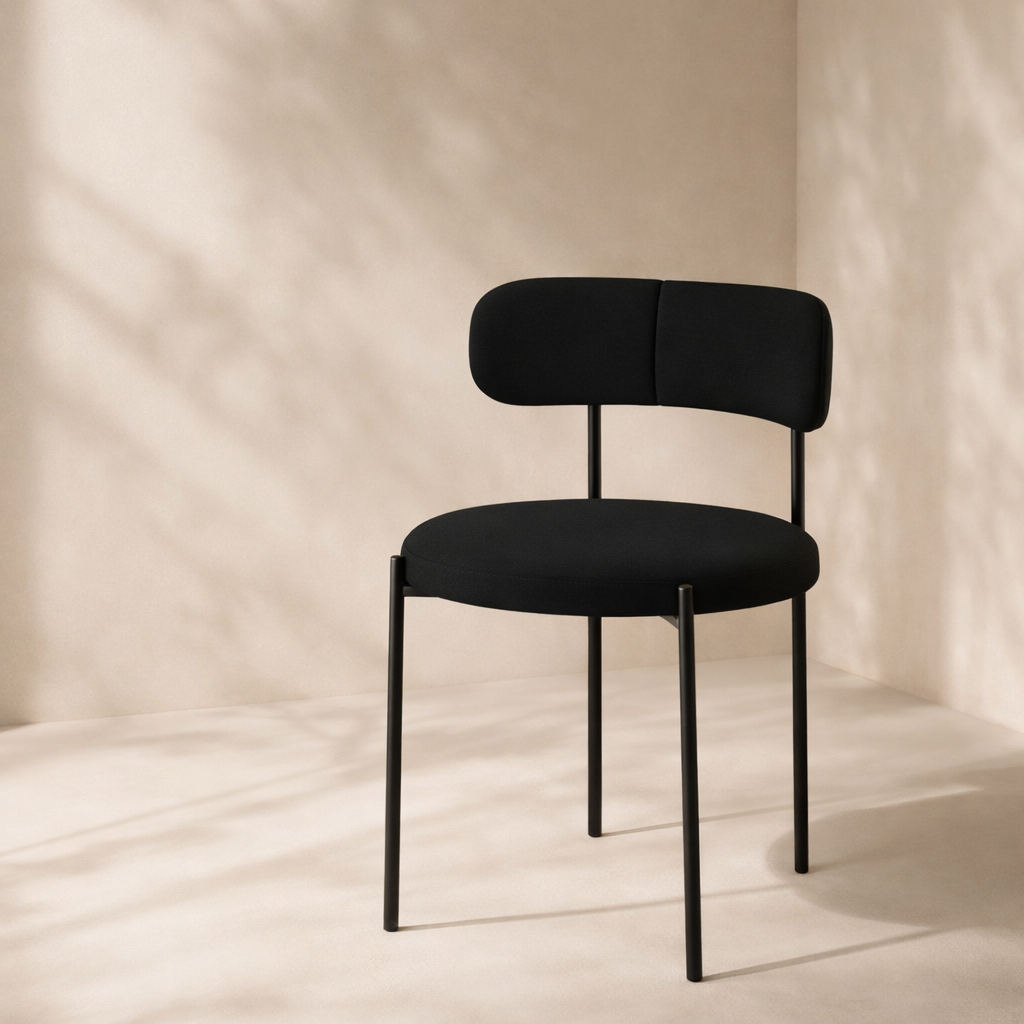 Beacon Boucle Fabric Upholstered Dining Chair (set of 2)