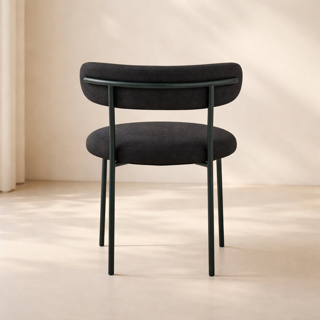 Beacon Boucle Fabric Upholstered Dining Chair (set of 2)