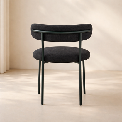 Beacon Boucle Fabric Upholstered Dining Chair (set of 2)