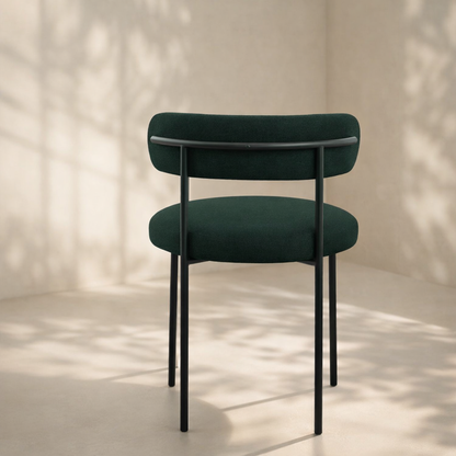 Beacon Boucle Fabric Upholstered Dining Chair (set of 2)