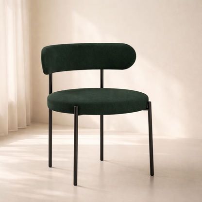 Beacon Boucle Fabric Upholstered Dining Chair (set of 2)