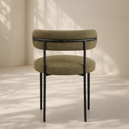 Beacon Boucle Fabric Upholstered Dining Chair (set of 2)