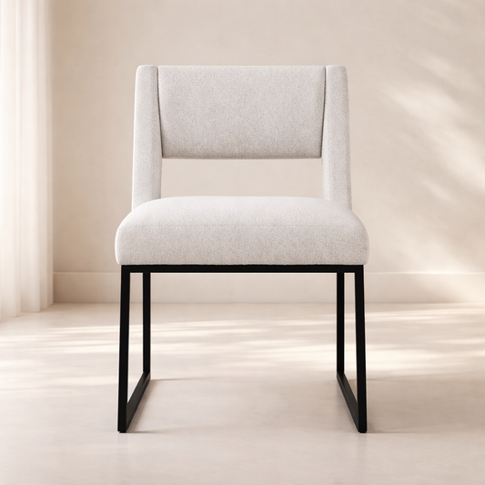 Jayce Boucle Fabric Dining Chair (set of 2)