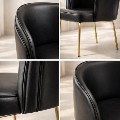 Jagger Vegan Leather Upholstered Dining Chair (set of 2)