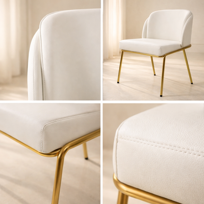 Jagger Vegan Leather Upholstered Dining Chair (set of 2)