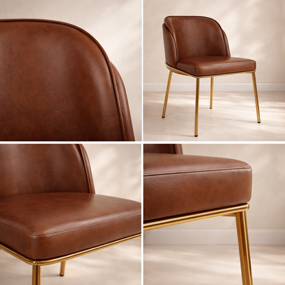 Jagger Vegan Leather Upholstered Dining Chair (set of 2)