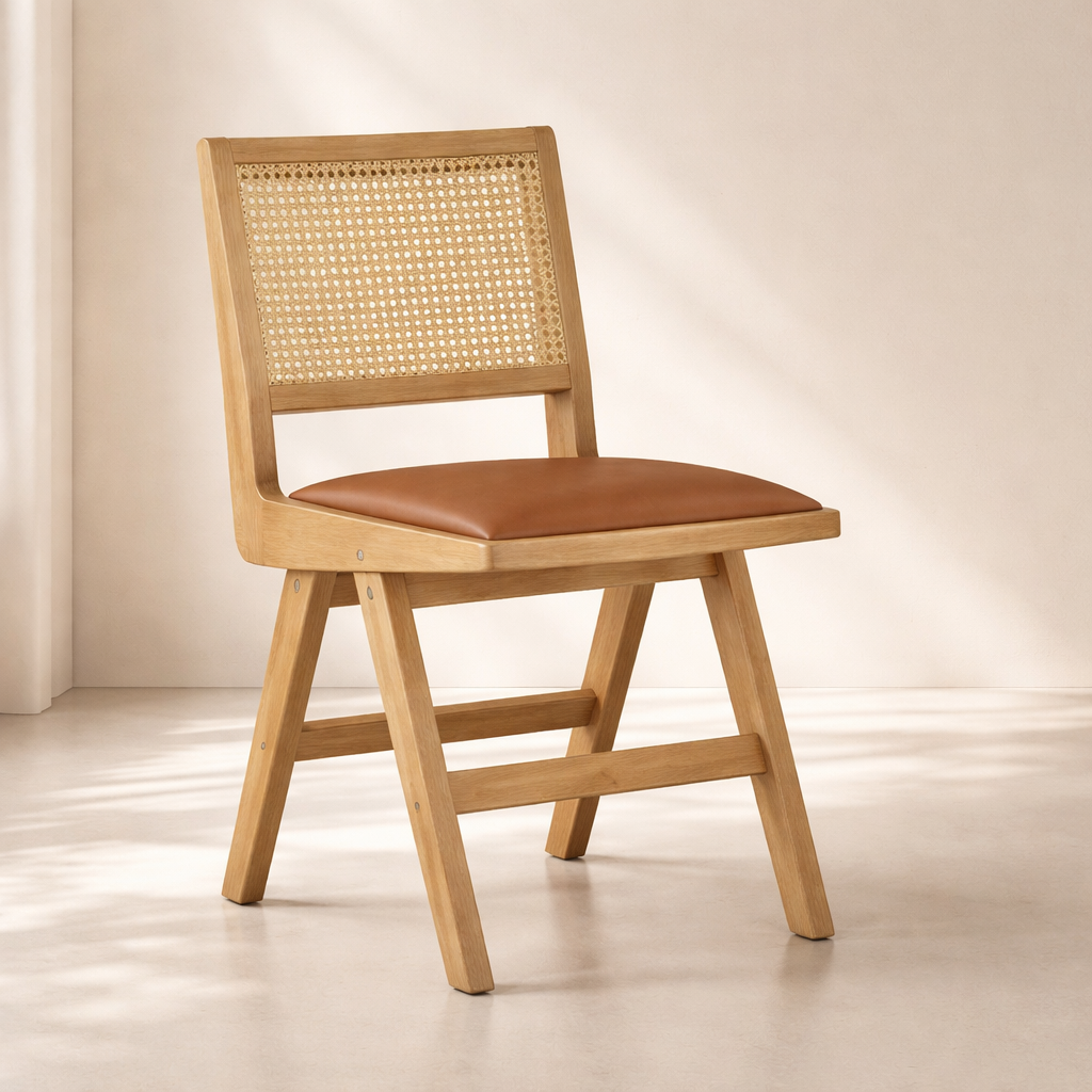 Abby Vegan Leather Upholstered Dining Side Chair (set of 2)