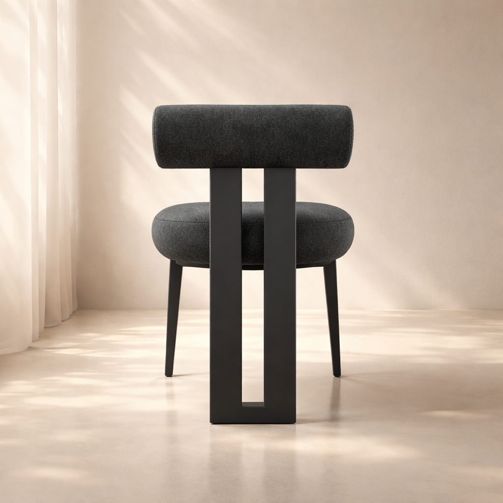 Dario Boucle Fabric Upholstered Dining Chair (set of 2)