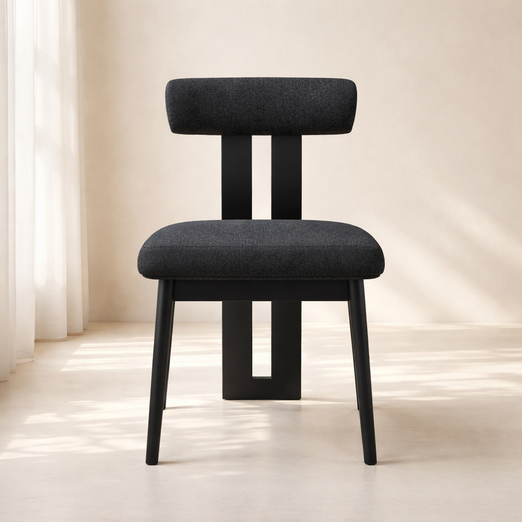 Dario Boucle Fabric Upholstered Dining Chair (set of 2)