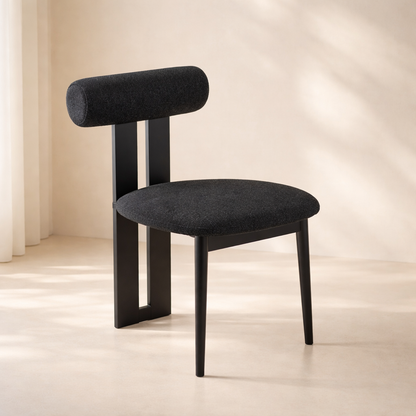 Dario Boucle Fabric Upholstered Dining Chair (set of 2)