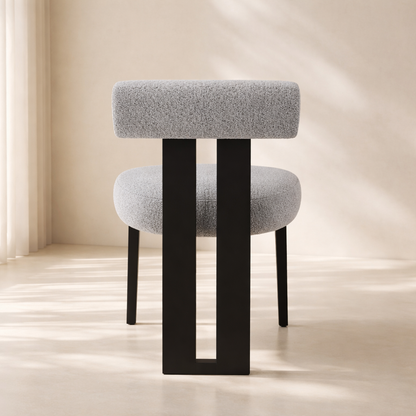 Dario Boucle Fabric Upholstered Dining Chair (set of 2)