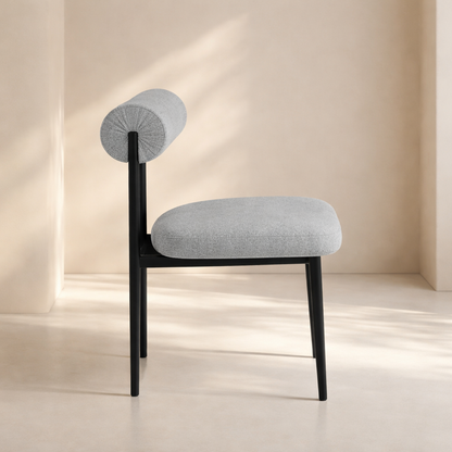 Dario Boucle Fabric Upholstered Dining Chair (set of 2)