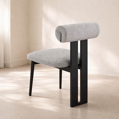 Dario Boucle Fabric Upholstered Dining Chair (set of 2)