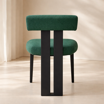 Dario Boucle Fabric Upholstered Dining Chair (set of 2)