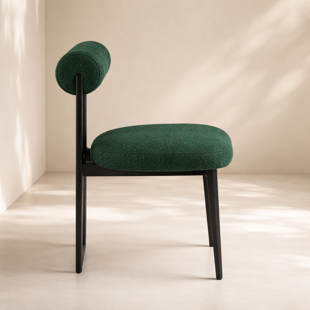 Dario Boucle Fabric Upholstered Dining Chair (set of 2)