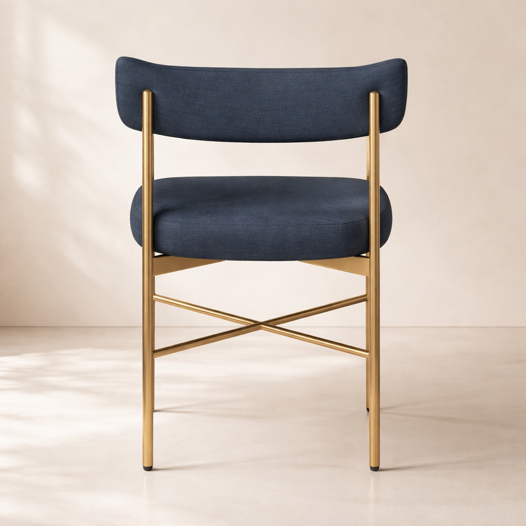 Rivage Linen Textured Fabric Upholstered Dining Chair (set of 2)