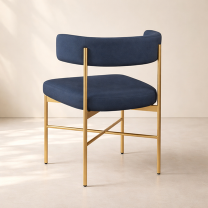 Rivage Linen Textured Fabric Upholstered Dining Chair (set of 2)