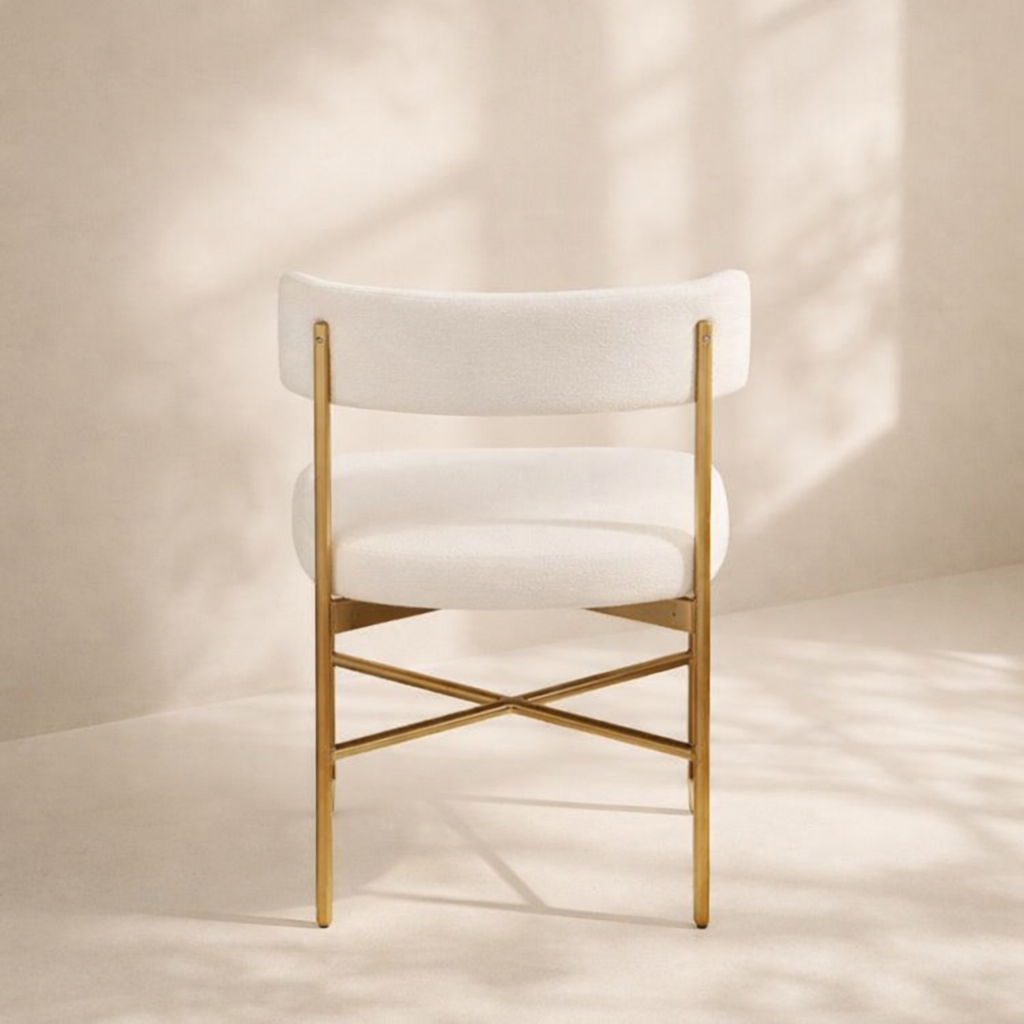 Rivage Linen Textured Fabric Upholstered Dining Chair (set of 2)