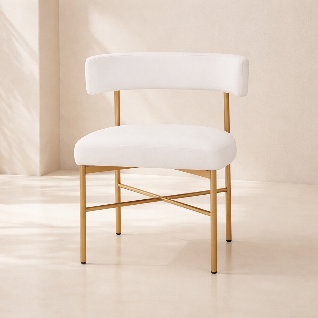 Rivage Linen Textured Fabric Upholstered Dining Chair (set of 2)