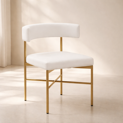 Rivage Linen Textured Fabric Upholstered Dining Chair (set of 2)