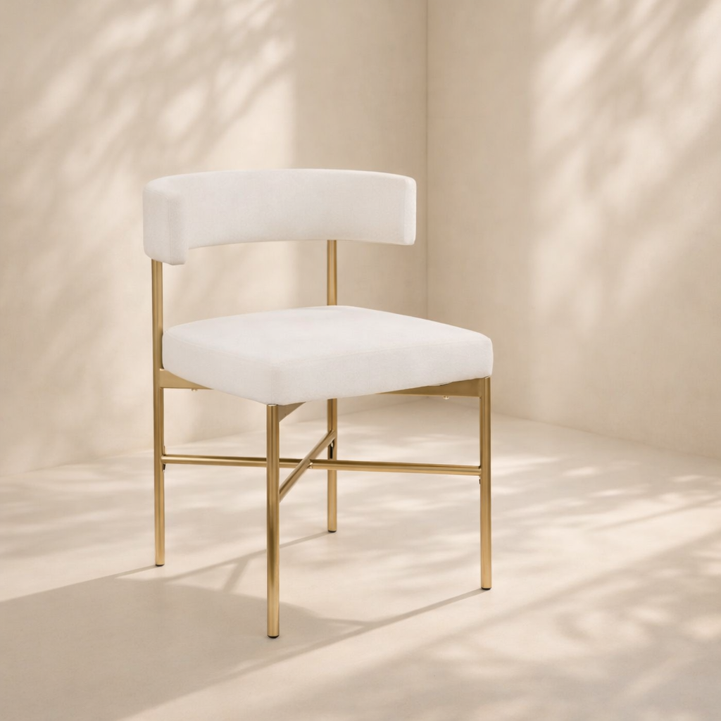 Rivage Linen Textured Fabric Upholstered Dining Chair (set of 2)