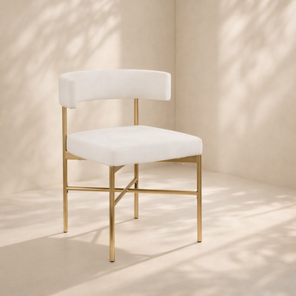 Rivage Linen Textured Fabric Upholstered Dining Chair (set of 2)