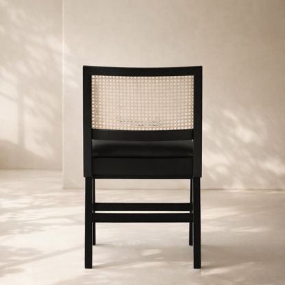 Abby Vegan Leather Upholstered Dining Side Chair (set of 2)