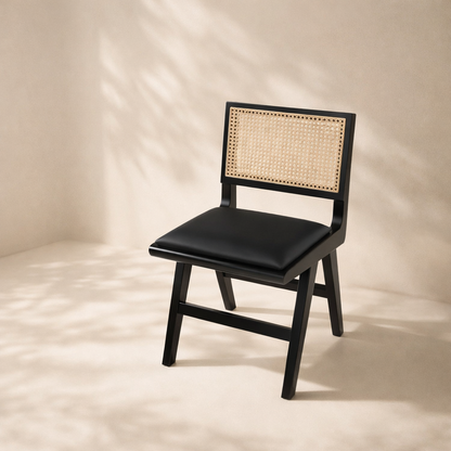 Abby Vegan Leather Upholstered Dining Side Chair (set of 2)