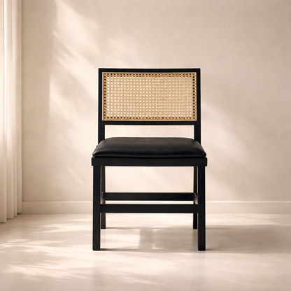Abby Vegan Leather Upholstered Dining Side Chair (set of 2)