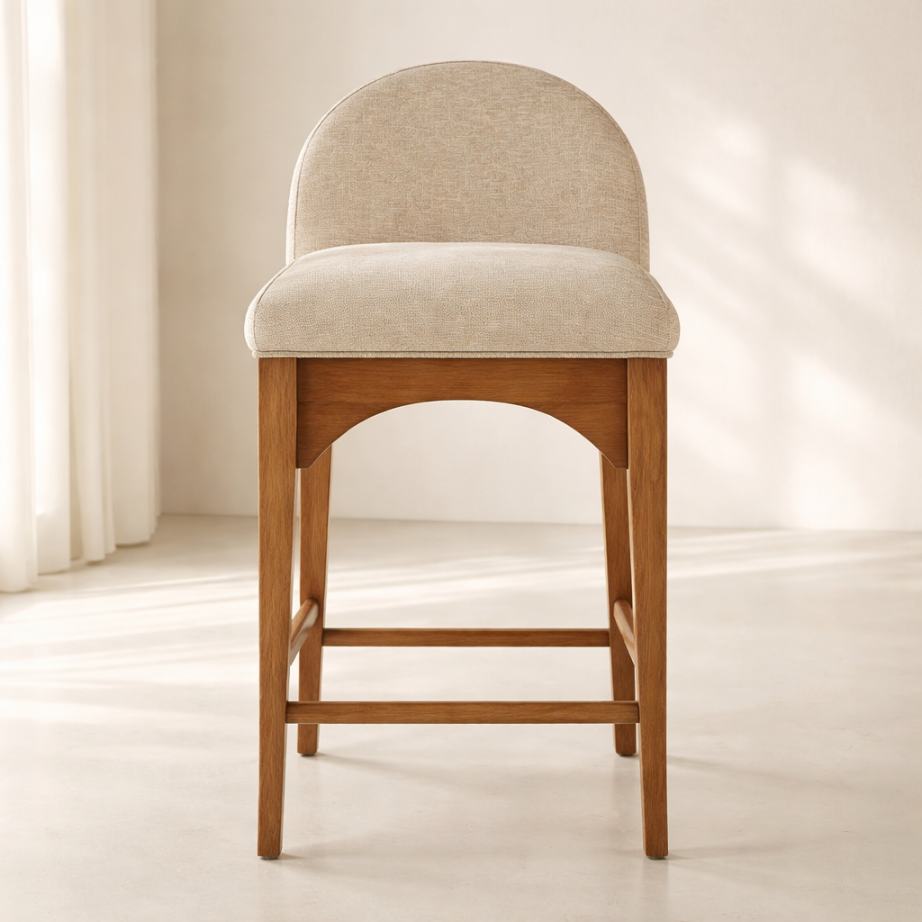 Waldorf 18" Chenille Fabric Counter Chair