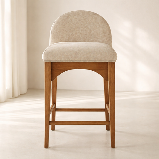 Waldorf 18" Chenille Fabric Counter Chair