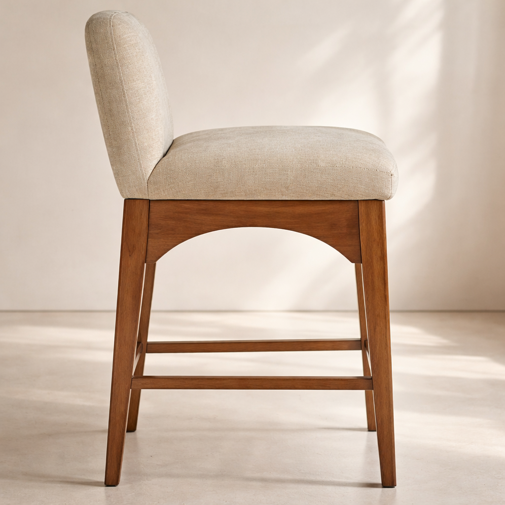 Waldorf 18" Chenille Fabric Counter Chair