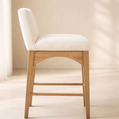 Waldorf 18" Chenille Fabric Counter Chair