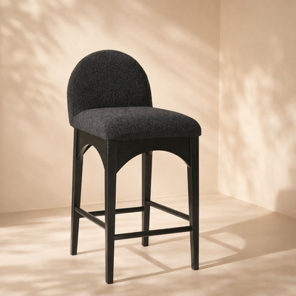 Waldorf 18" Boucle Fabric Counter Chair