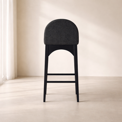 Waldorf 18" Boucle Fabric Counter Chair
