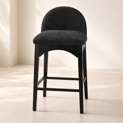Waldorf 18" Boucle Fabric Counter Chair