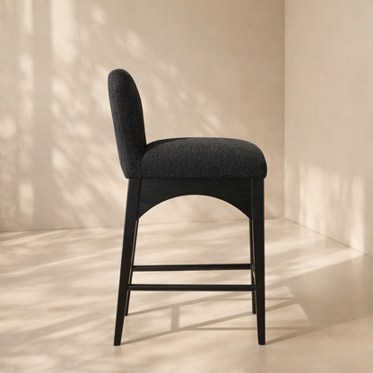 Waldorf 18" Boucle Fabric Counter Chair