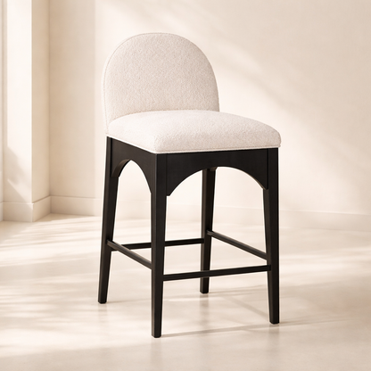 Waldorf 18" Boucle Fabric Counter Chair