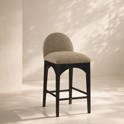 Waldorf 18" Boucle Fabric Counter Chair
