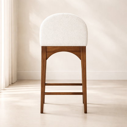 Waldorf 18" Boucle Fabric Counter Chair