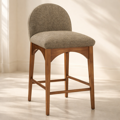 Waldorf 18" Boucle Fabric Counter Chair