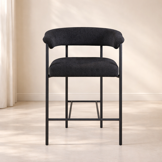 Malin Boucle Fabric Counter Stool (set of 2)