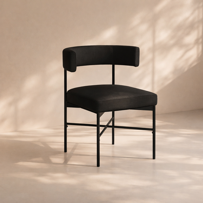 Rivage Linen Textured Fabric Upholstered Dining Chair (set of 2)