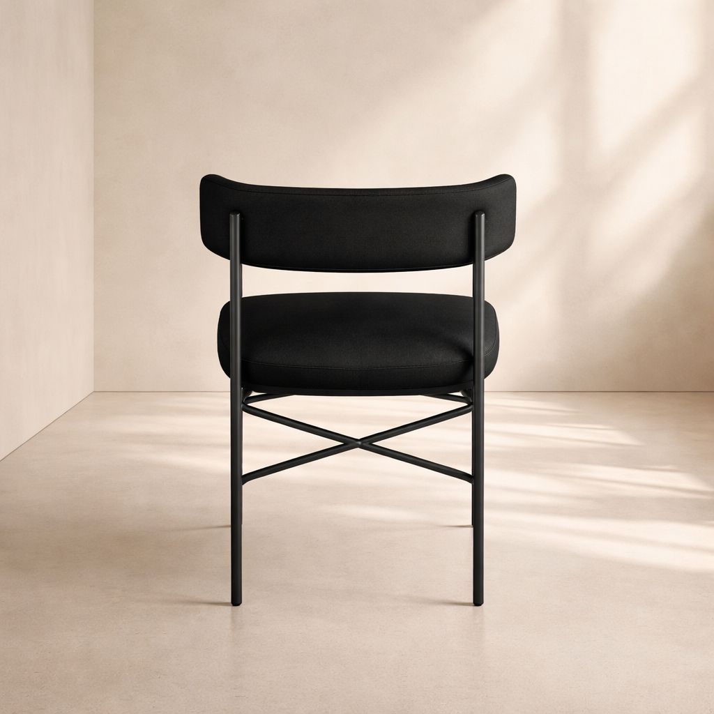 Rivage Linen Textured Fabric Upholstered Dining Chair (set of 2)