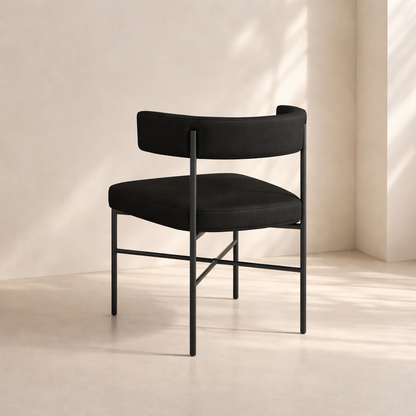 Rivage Linen Textured Fabric Upholstered Dining Chair (set of 2)